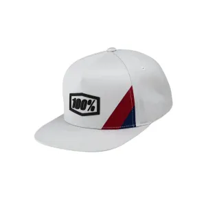 100% Cornerstone Snapback Cap (Light Grey)