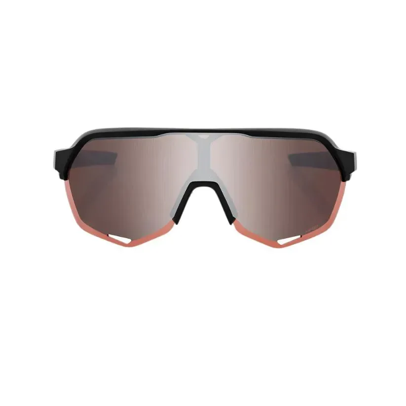100% S2 Sport Sunglasses (Crimson Silver/Soft Tact Black)