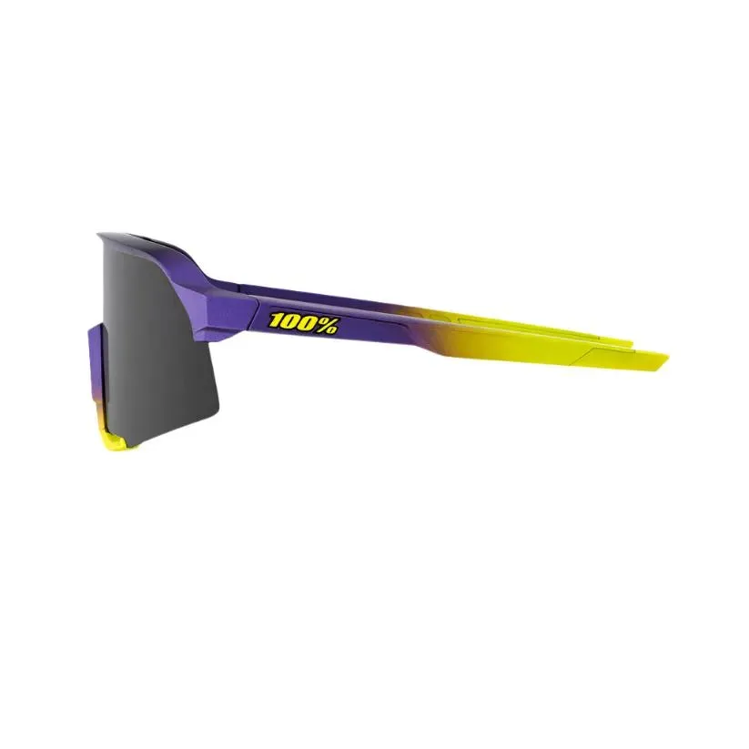 100% S3 Sport Sunglasses (Smoke/Matte Metallic Digital Brights)