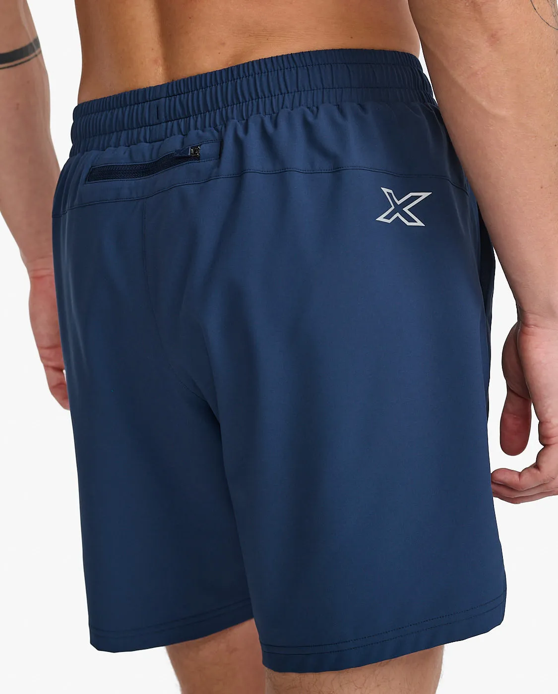 2XU Aero 7 Inch Men's Running Shorts (Midnight/Silver Reflective)