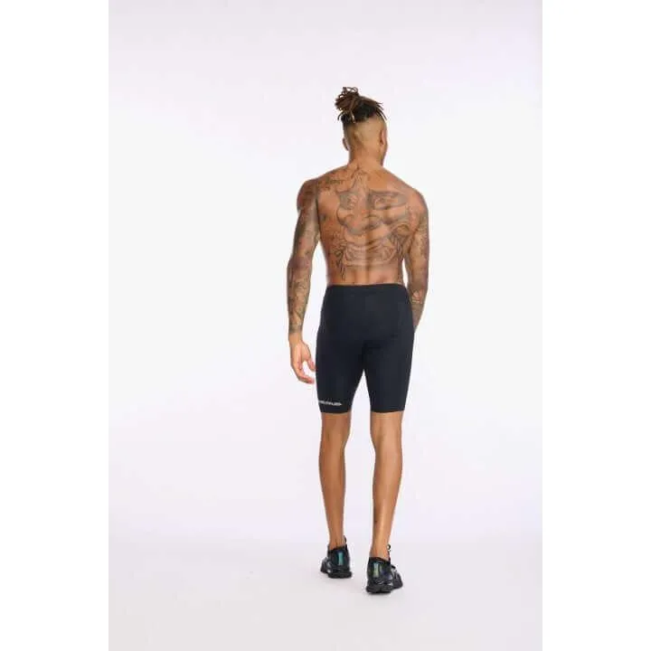 2XU Aero 9 Inch Men's Triathlon Shorts (Black/White)
