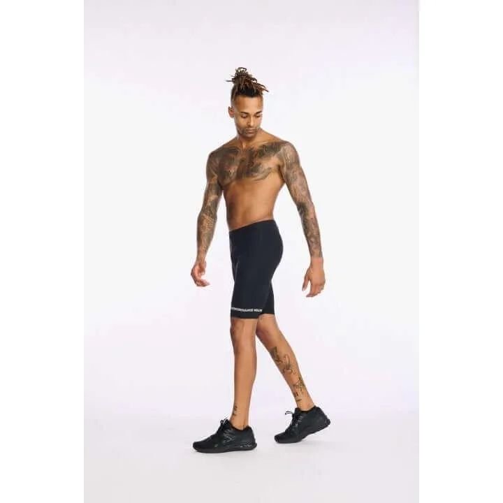 2XU Aero 9 Inch Men's Triathlon Shorts (Black/White)