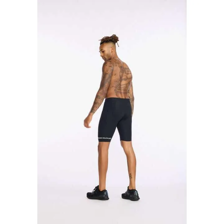 2XU Aero 9 Inch Men's Triathlon Shorts (Black/White)