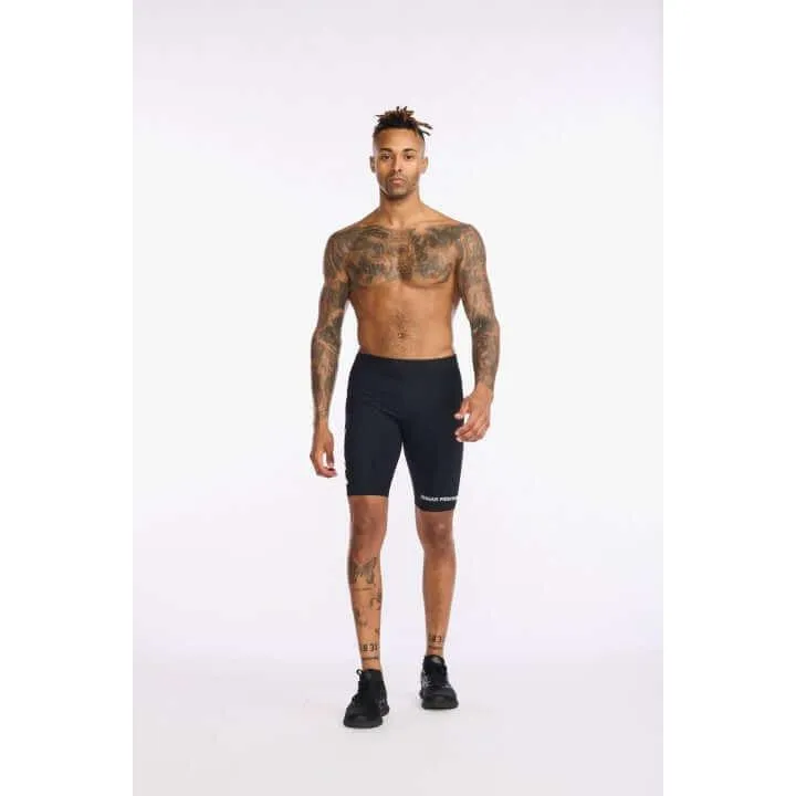 2XU Aero 9 Inch Men's Triathlon Shorts (Black/White)