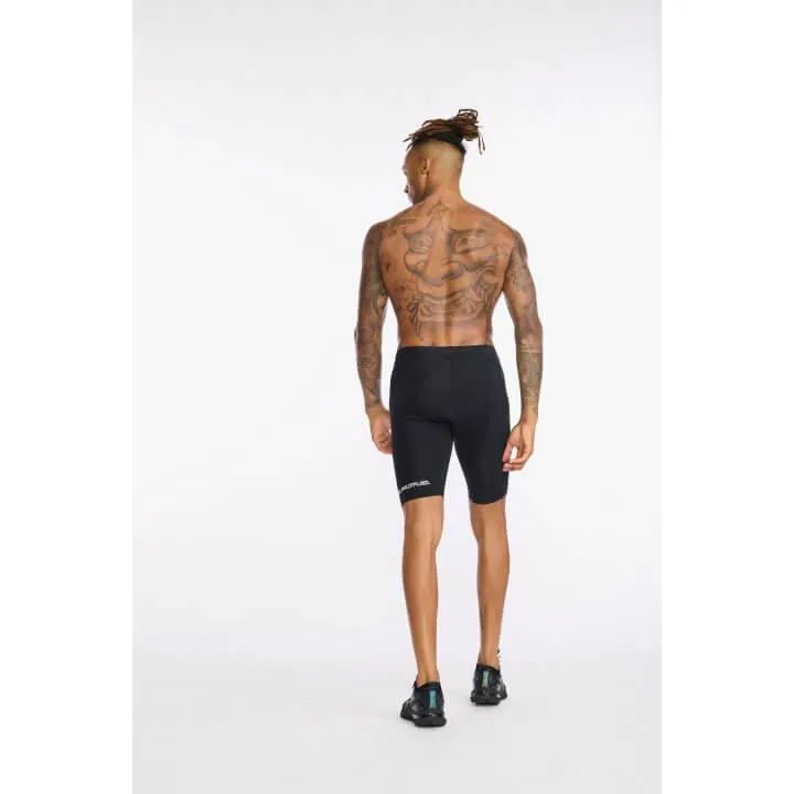 2XU Aero 9 Inch Men's Triathlon Shorts (Black/White)