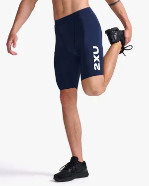 2XU Aero 9 Inch Men's Triathlon Shorts (Midnight/Jade)