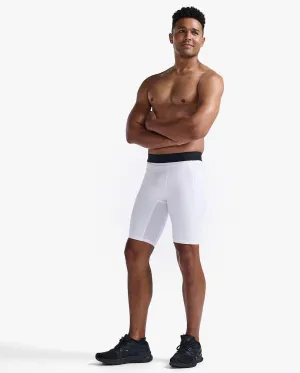 2XU Base Layer Men's Compression Shorts (White/White)
