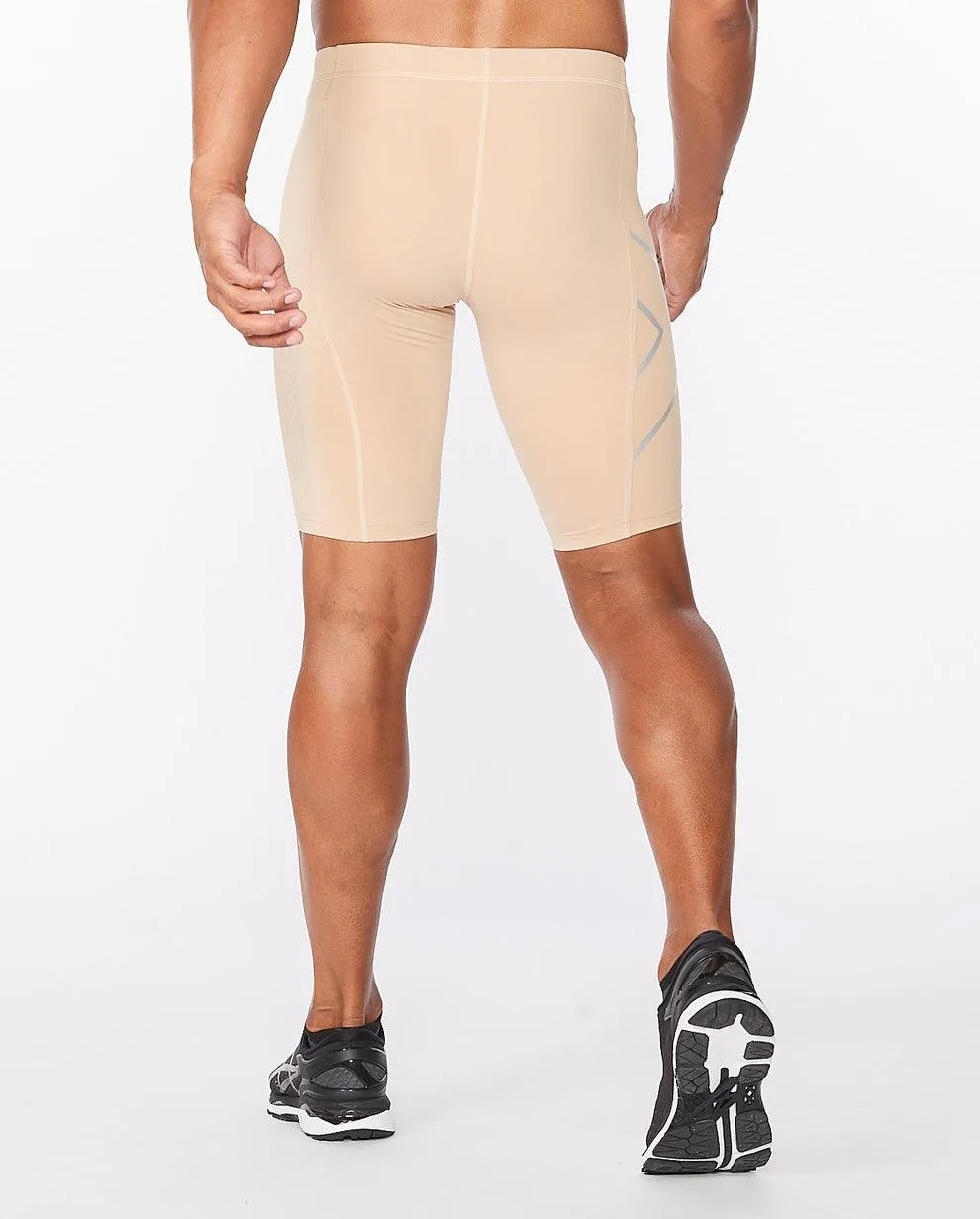 2XU Core Men's Compression Shorts (Beige/Silver)