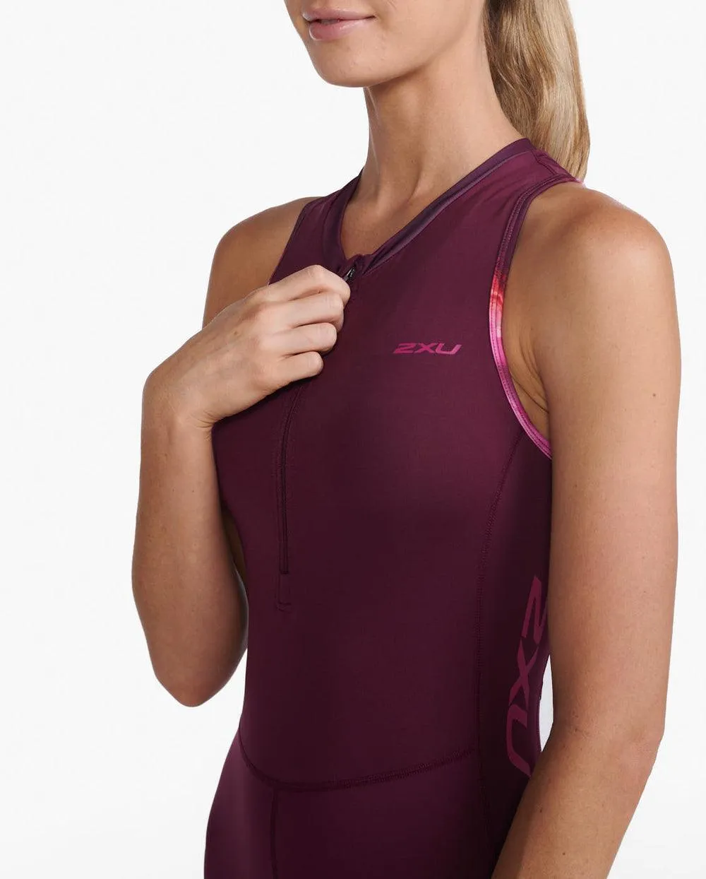 2XU Core Women's Triathlon Suit (Mulberry/Festival)