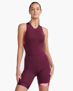 2XU Core Women's Triathlon Suit (Mulberry/Festival)