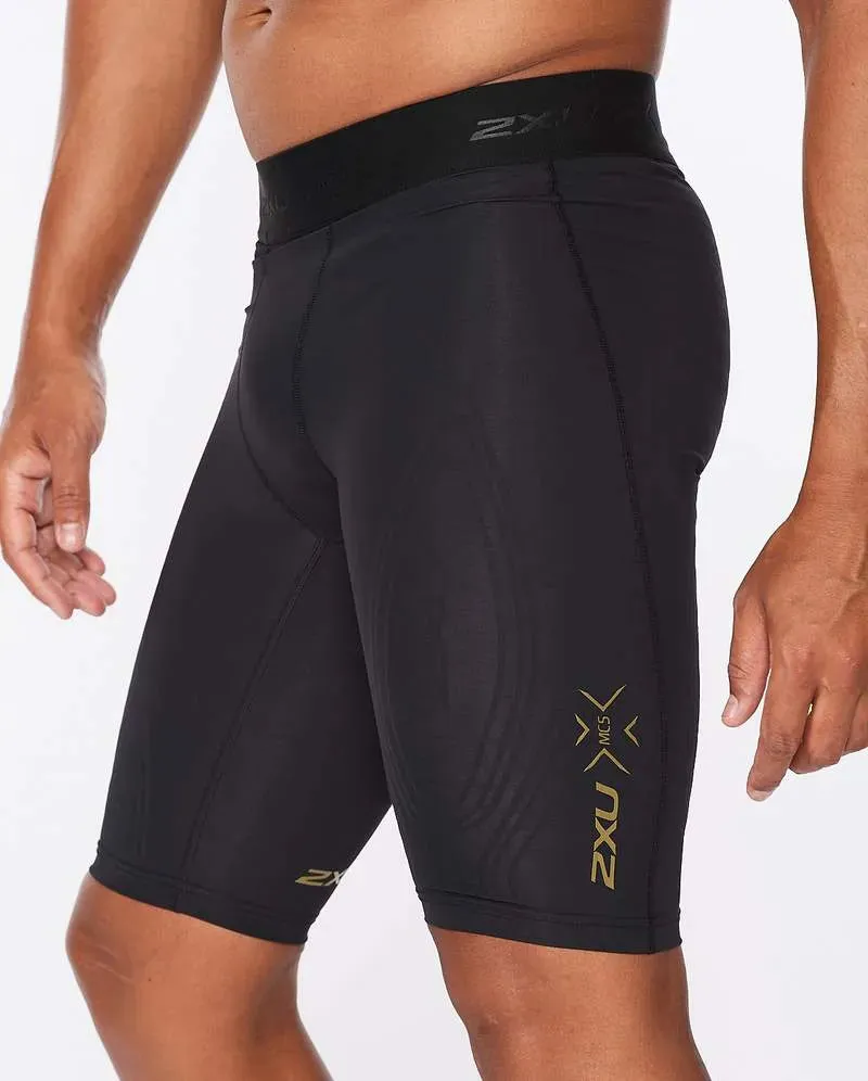 2XU Force Men's Compression Shorts (Black/Gold)