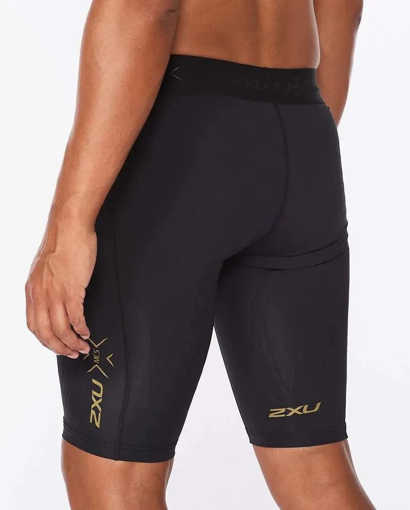 2XU Force Men's Compression Shorts (Black/Gold)