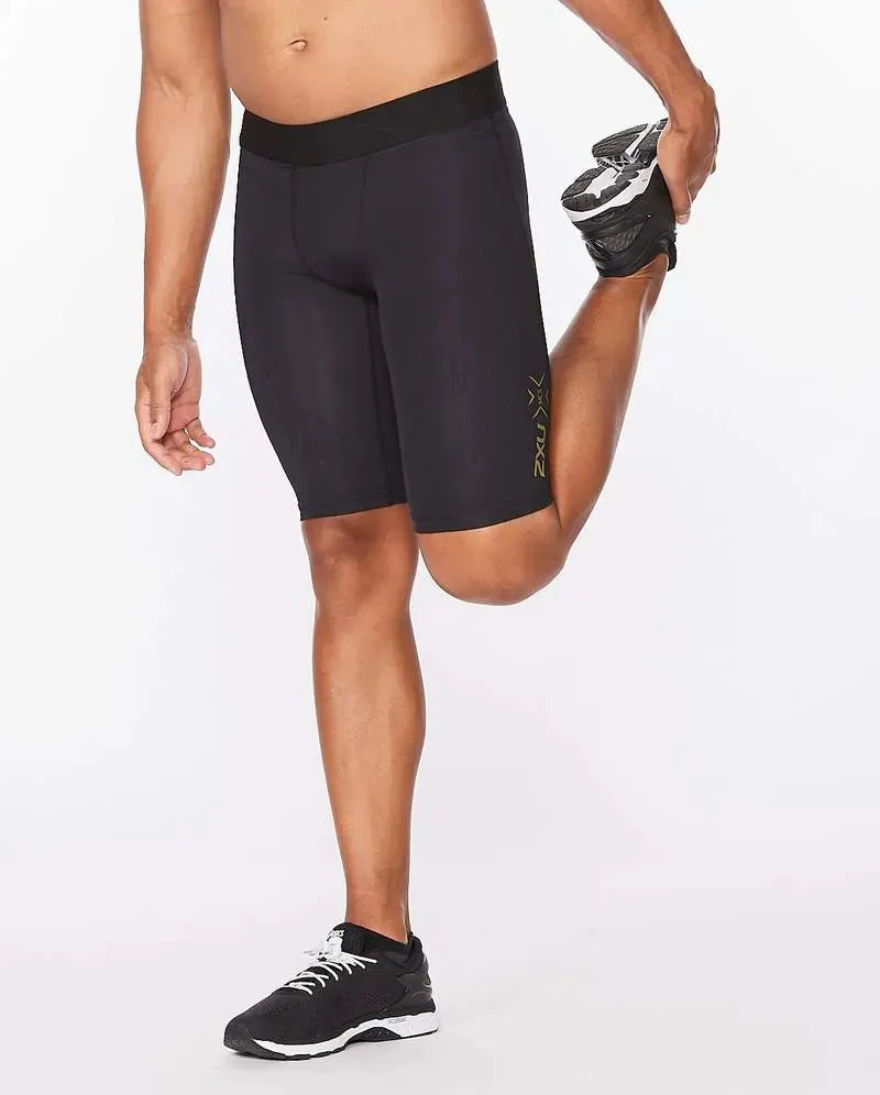 2XU Force Men's Compression Shorts (Black/Gold)