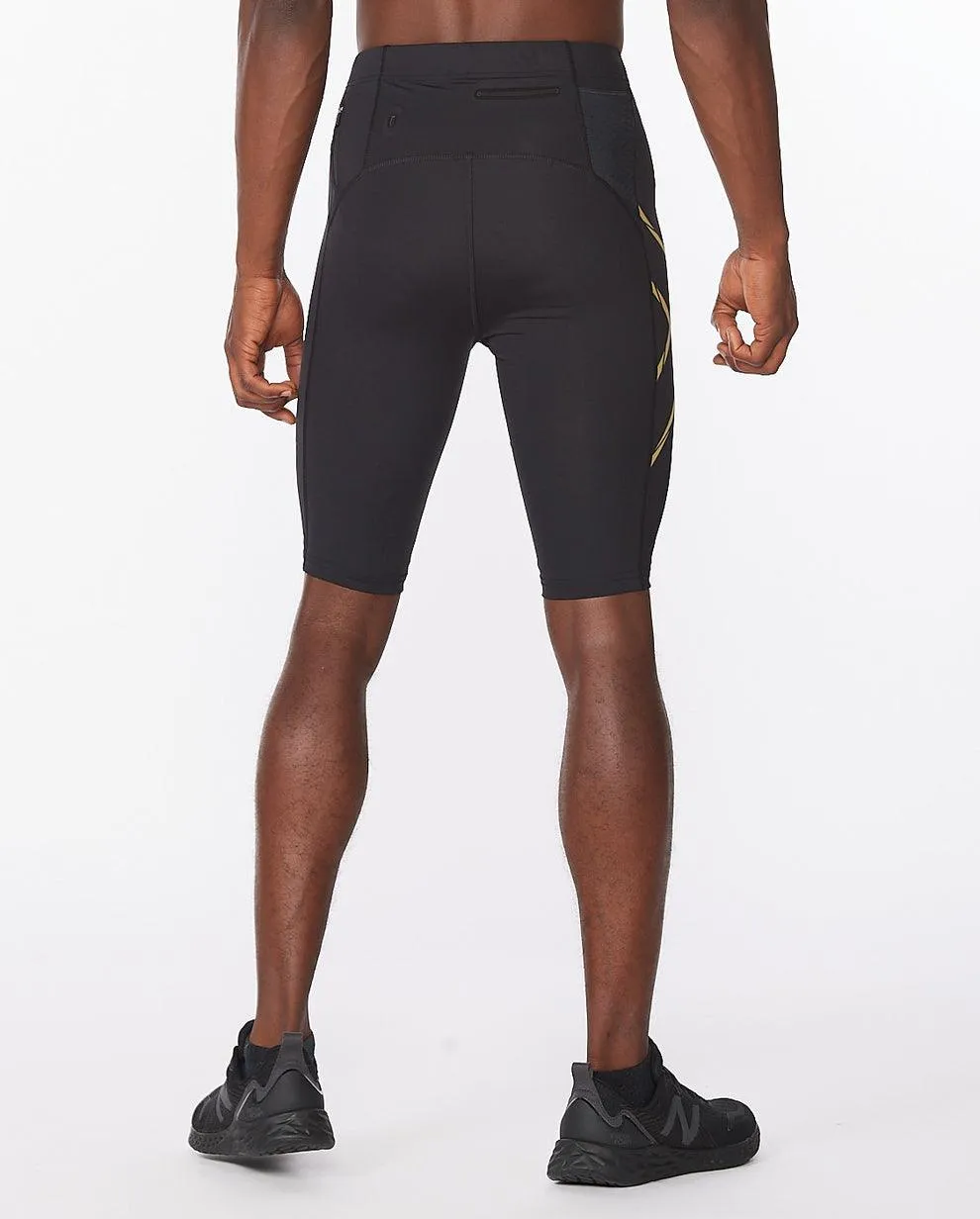 2XU Light Speed Men's Compression Shorts (Black/Gold Reflective)
