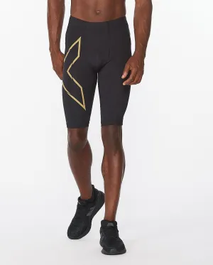 2XU Light Speed Men's Compression Shorts (Black/Gold Reflective)