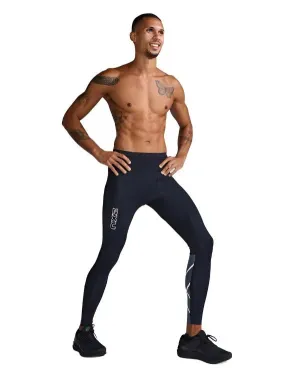 2XU Light Speed React Men's Compression Tights (Black/White Reflective)