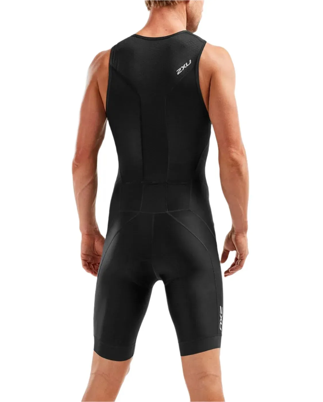 2XU Perform Front Zip Men's Triathlon Suit (Black/Black)