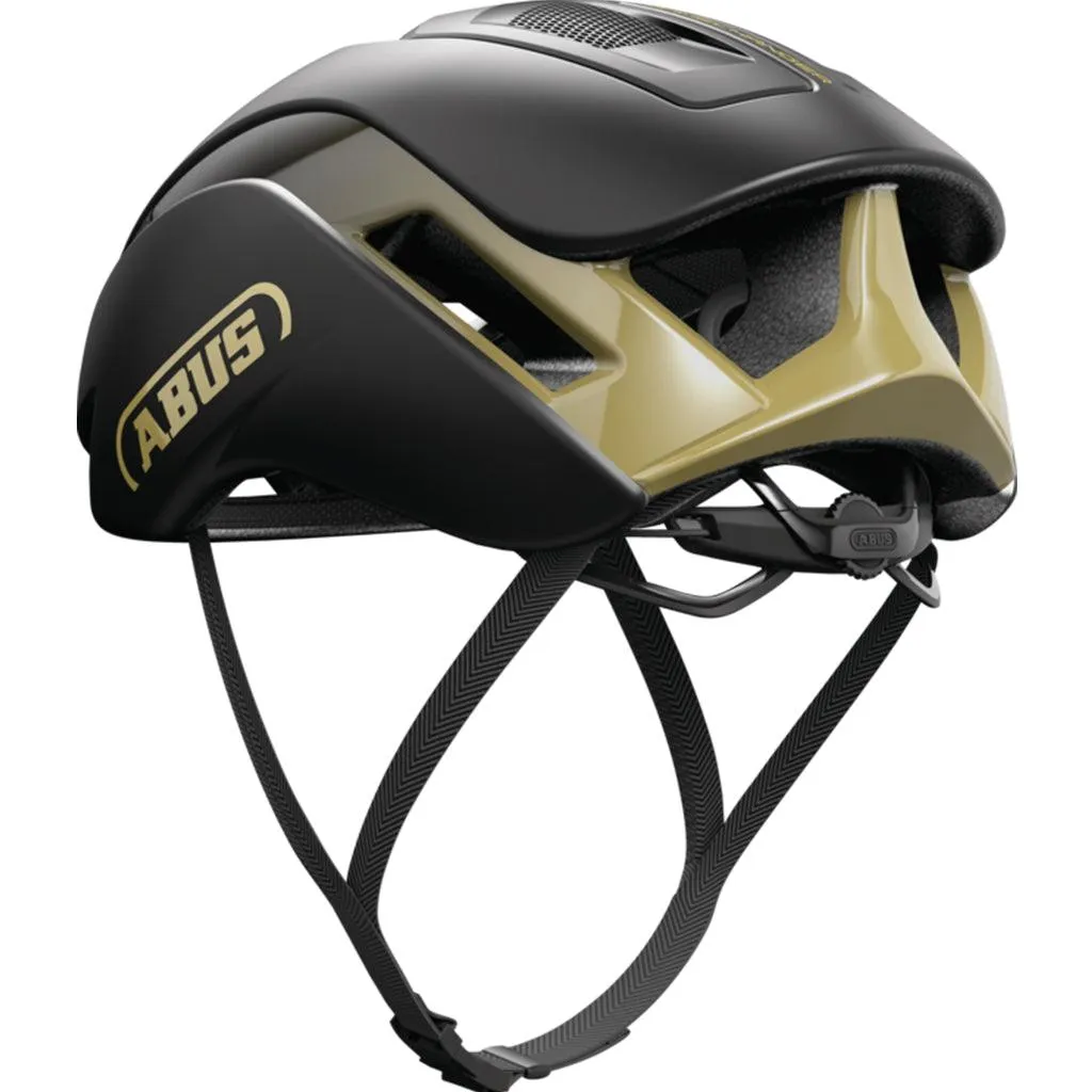 Abus Gamechanger 2.0 Aero Road Cycling Helmet (Black/Gold)