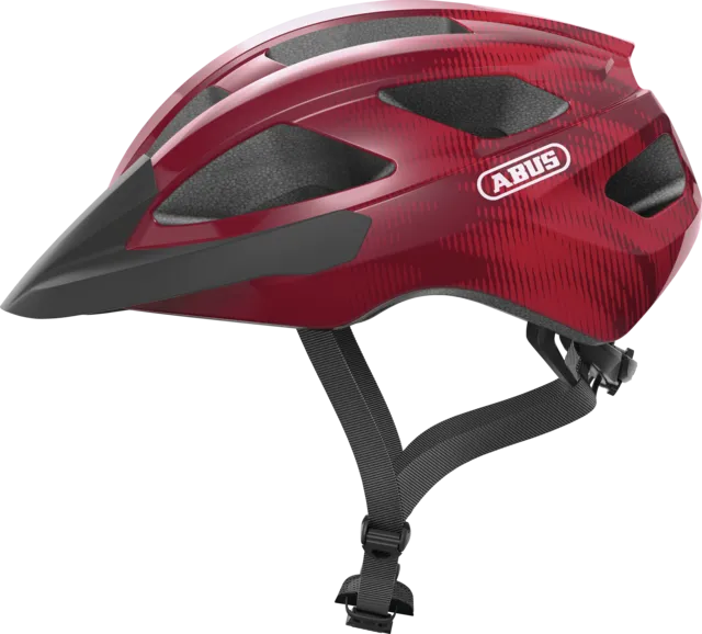Abus Macator Road Cycling Helmet (Bordeaux Red)