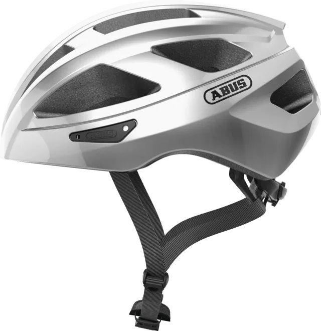Abus Macator Road Cycling Helmet (Gleam Silver)