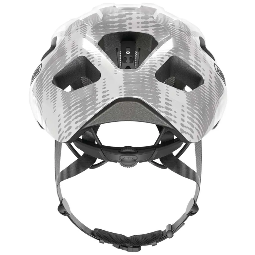 Abus Macator Road Cycling Helmet (White Silver)