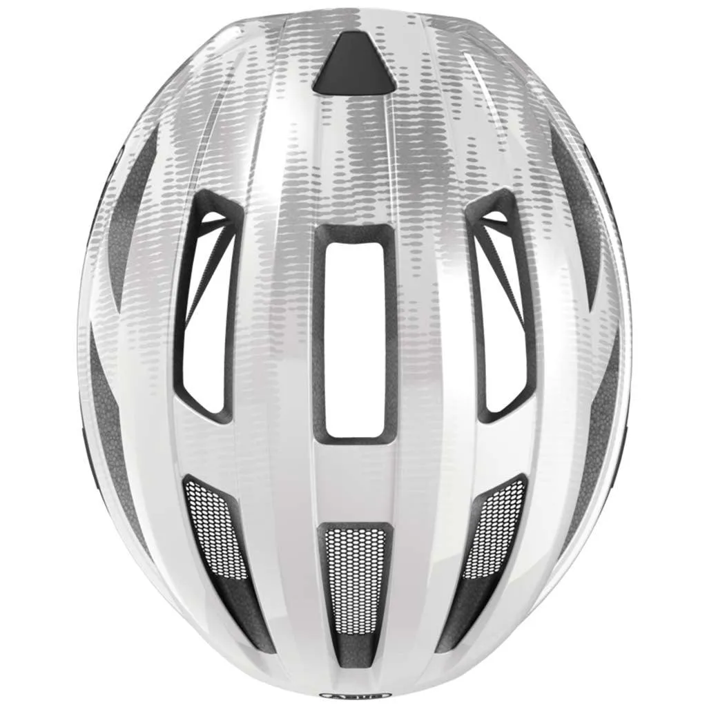 Abus Macator Road Cycling Helmet (White Silver)