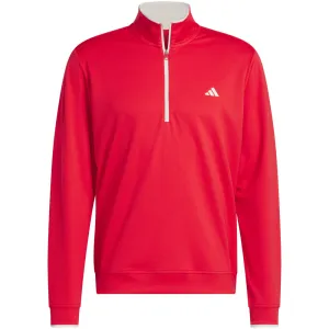 adidas UPF Lightweight 1/4 Zip Pullover - Pure Ruby