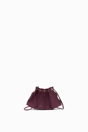 Adria Pleated Wave Mini Crossbody - Bordeaux Ulla Johnson