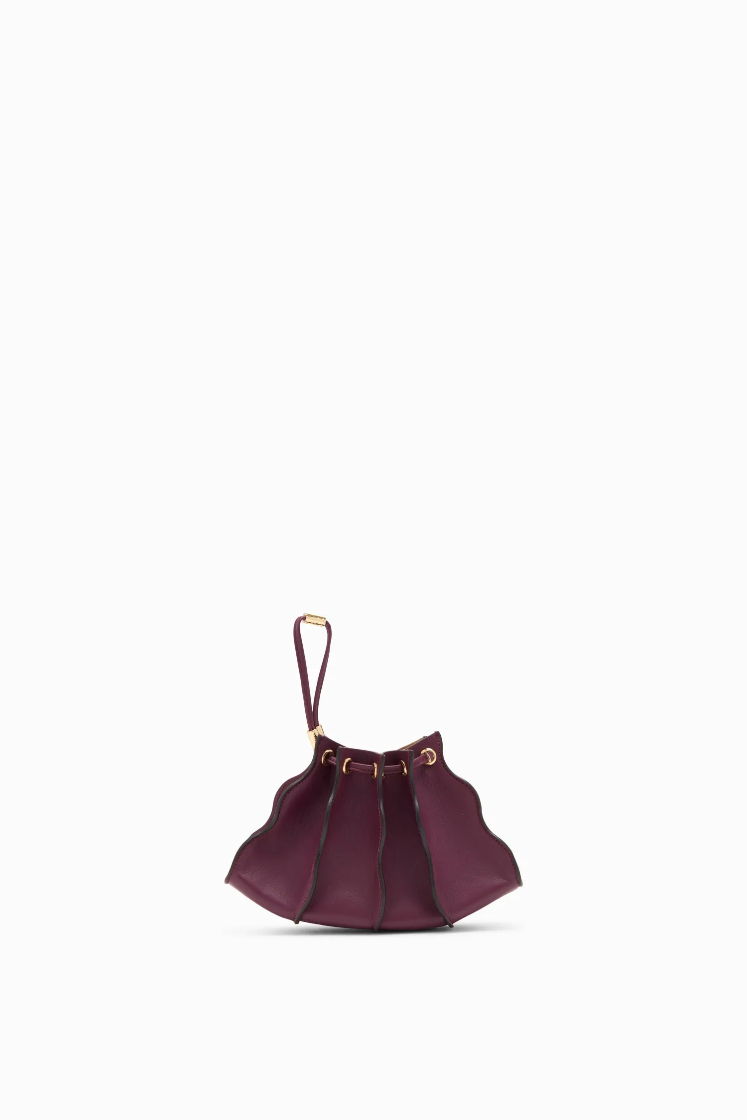Adria Pleated Wave Mini Crossbody - Bordeaux Ulla Johnson