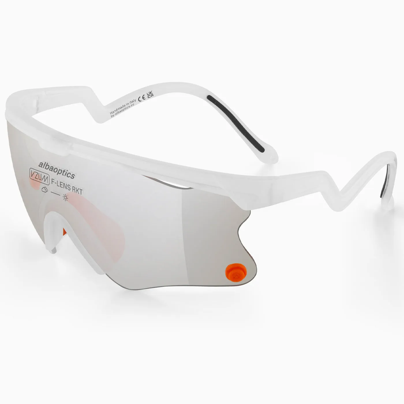 Alba Optics Delta Ultra Glasses - Wht Vzum F Lens Rkt 