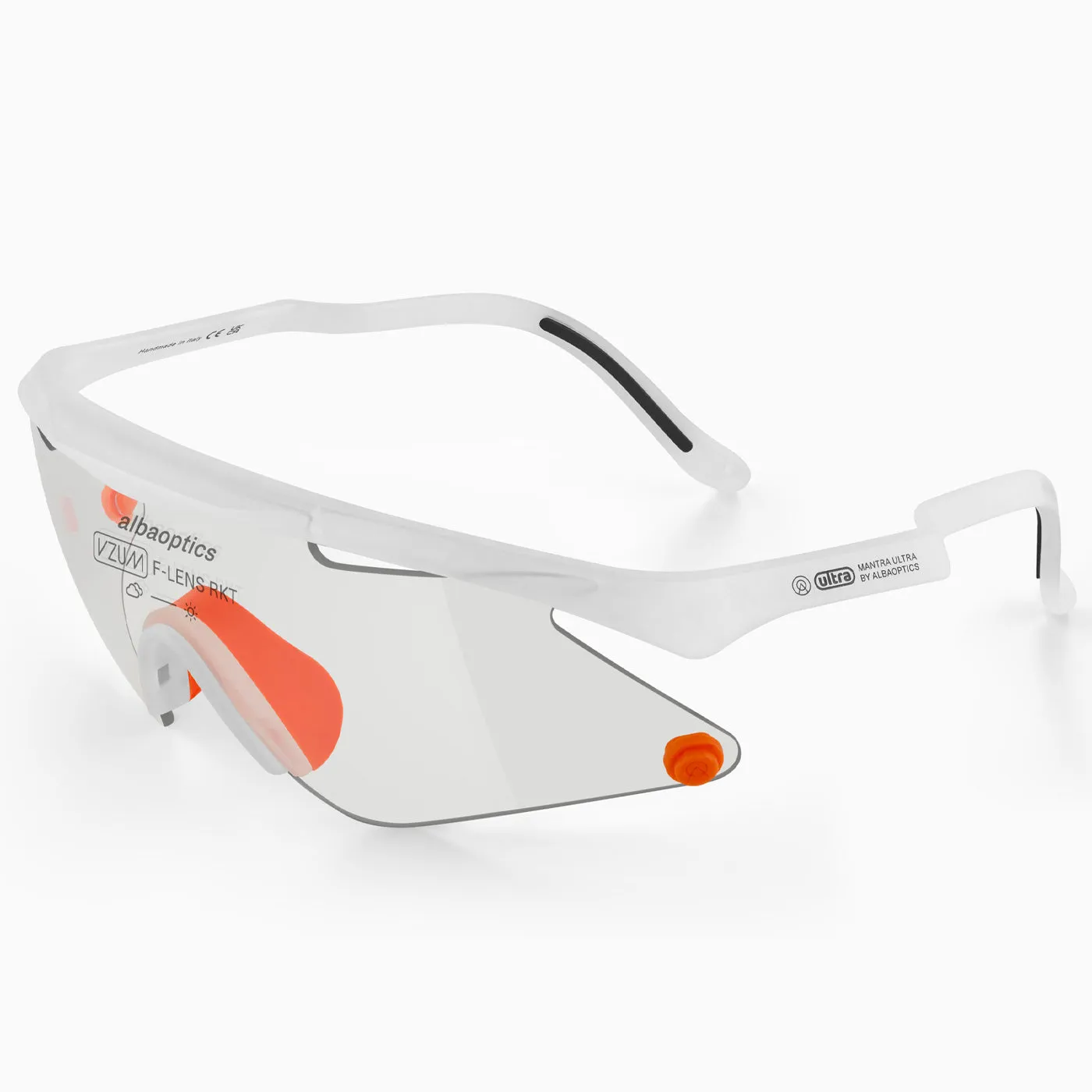 Alba Optics Mantra Ultra Glasses - Wht Vzum F Lens Rkt