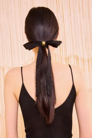 Alexis Ribbon Hair Clip - Noir Ulla Johnson