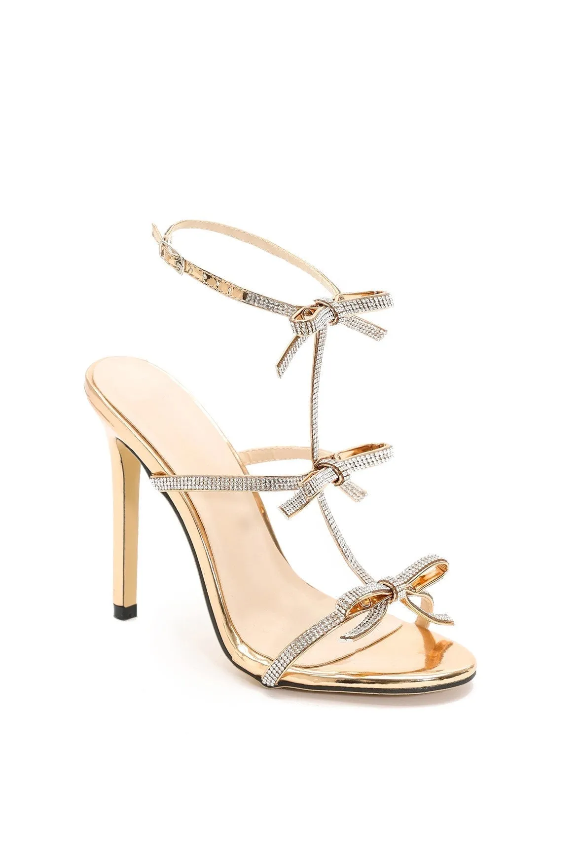Aliaya Diamante Buckle Stiletto Sandals Gloria Lanvin
