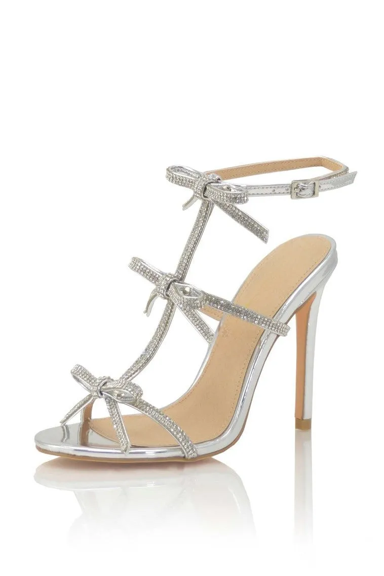 Aliaya Diamante Buckle Stiletto Sandals Gloria Lanvin