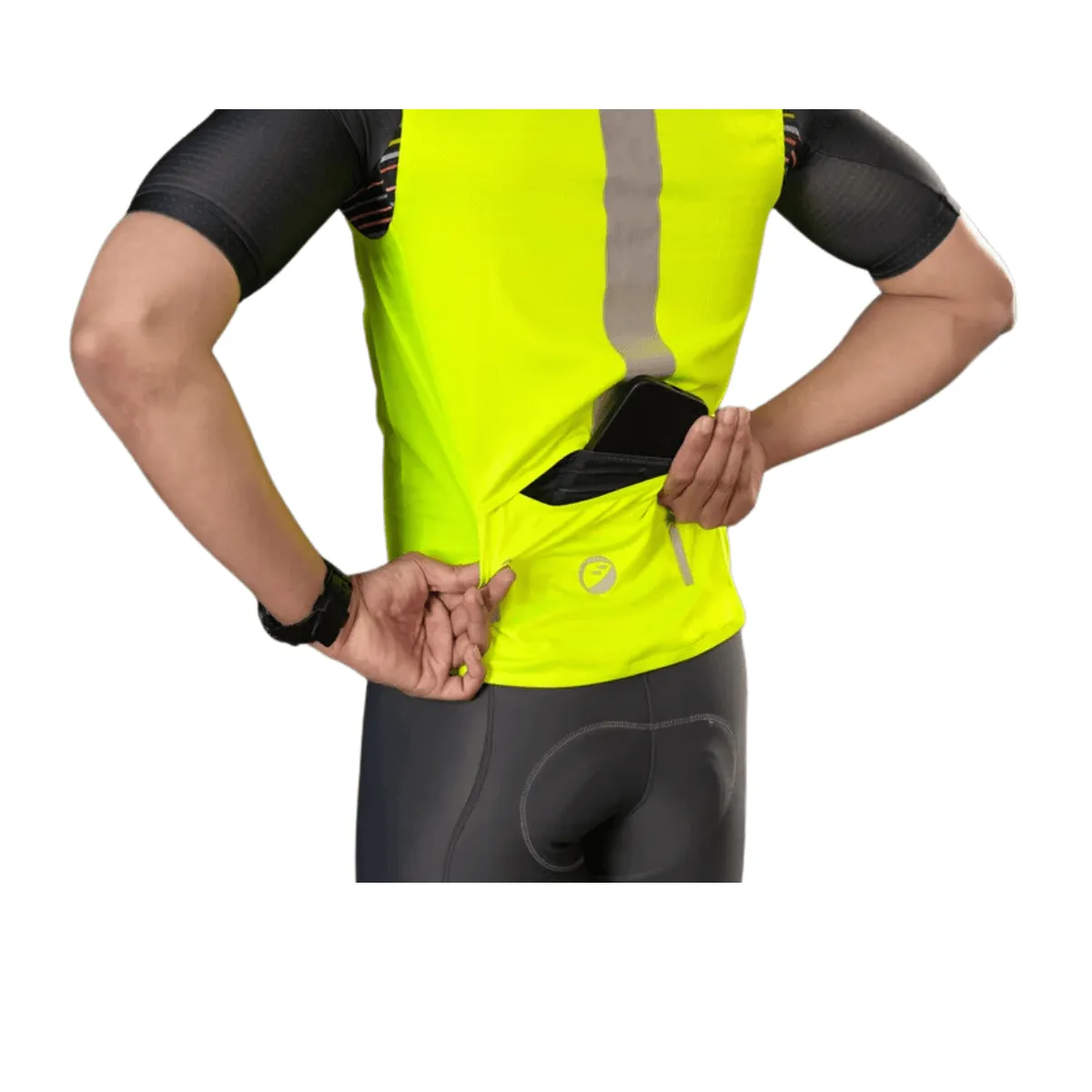 Apace Gilet Unisex Sleeveless Cycling Jacket (Neon)
