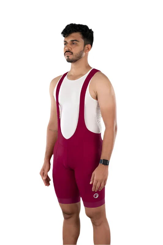 Apace Special Edition Men's Cycling Bibshorts (Crimson)