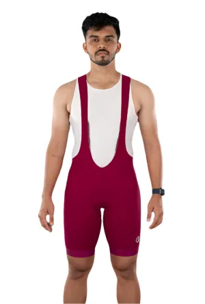 Apace Special Edition Men's Cycling Bibshorts (Crimson)