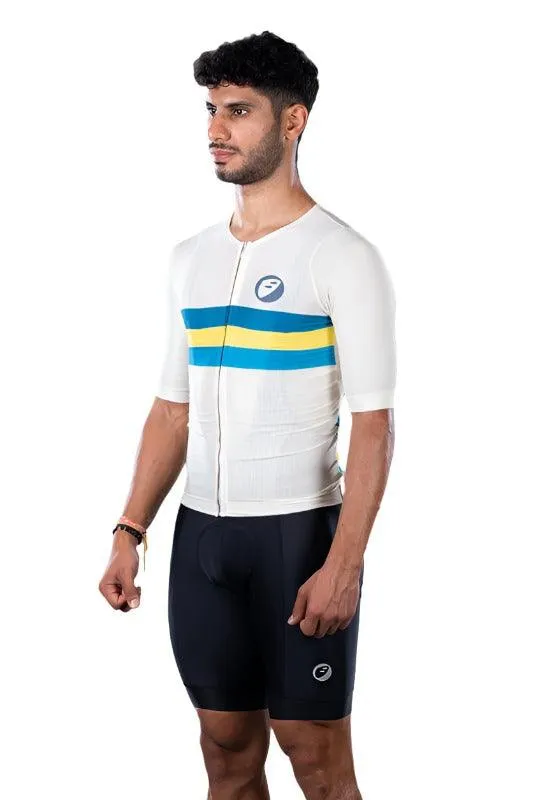 Apace Unisex Cycling Jersey (Ivory)