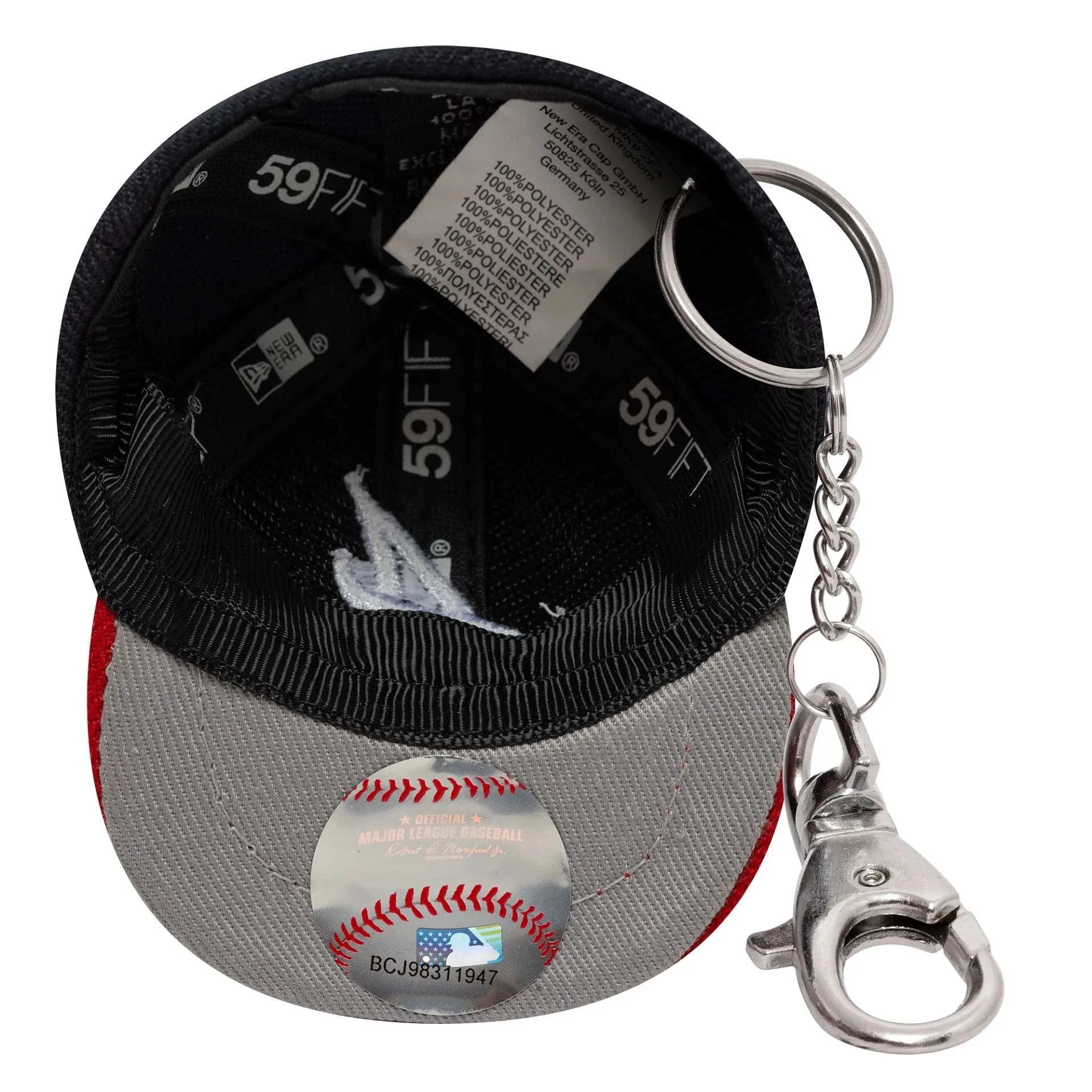 Atlanta Braves MLB Mini Cap Navy Key Chain NEW ERA