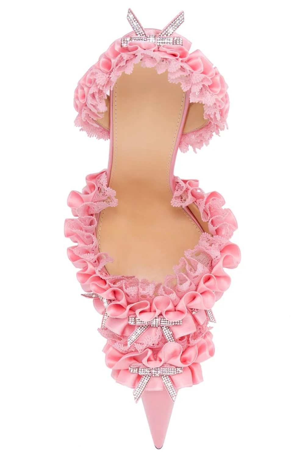 Avah Bow-embellished Slingback Pumps - Pink Gloria Lanvin