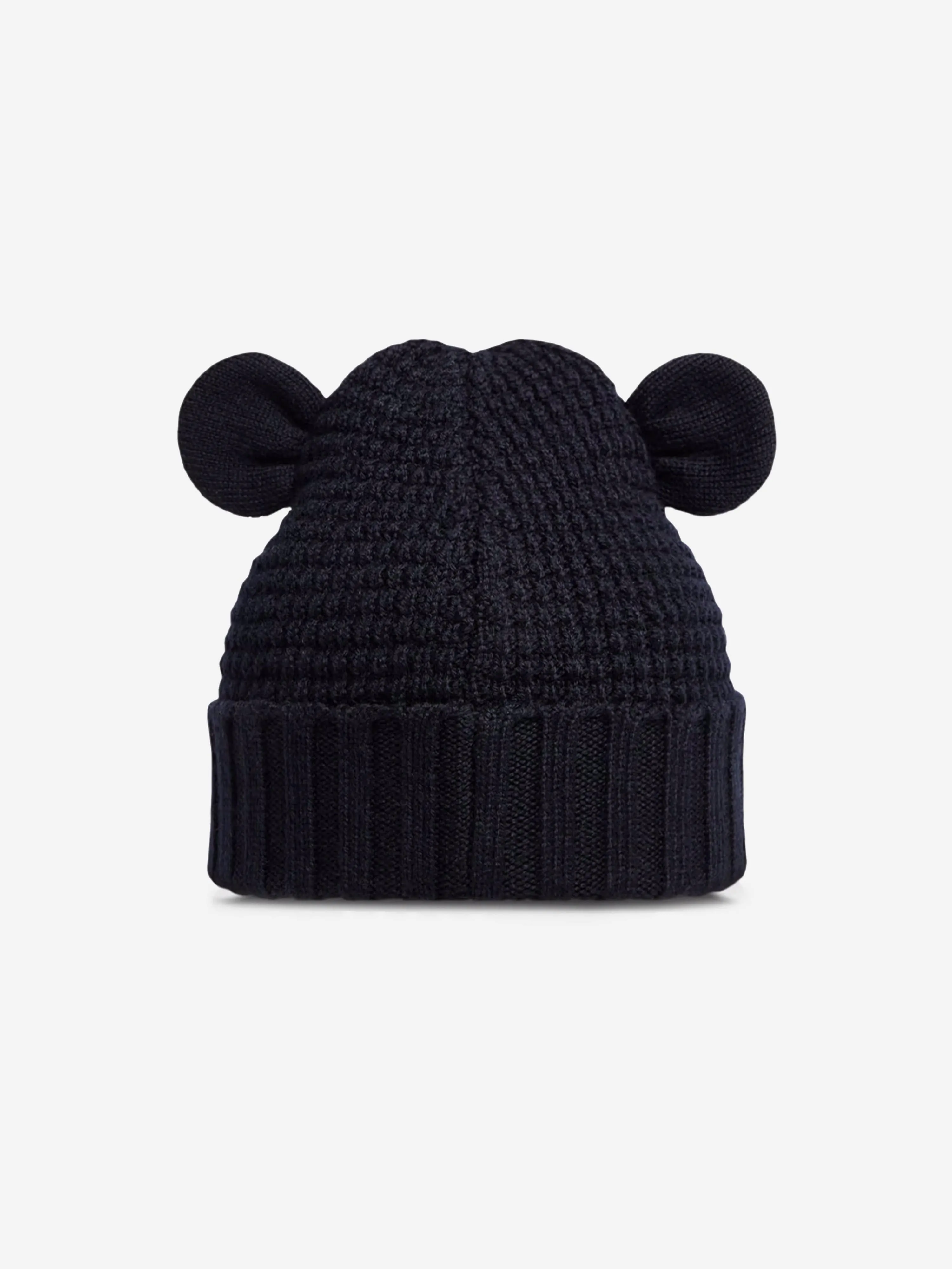 Baby Beanie Hat with Ears in Navy