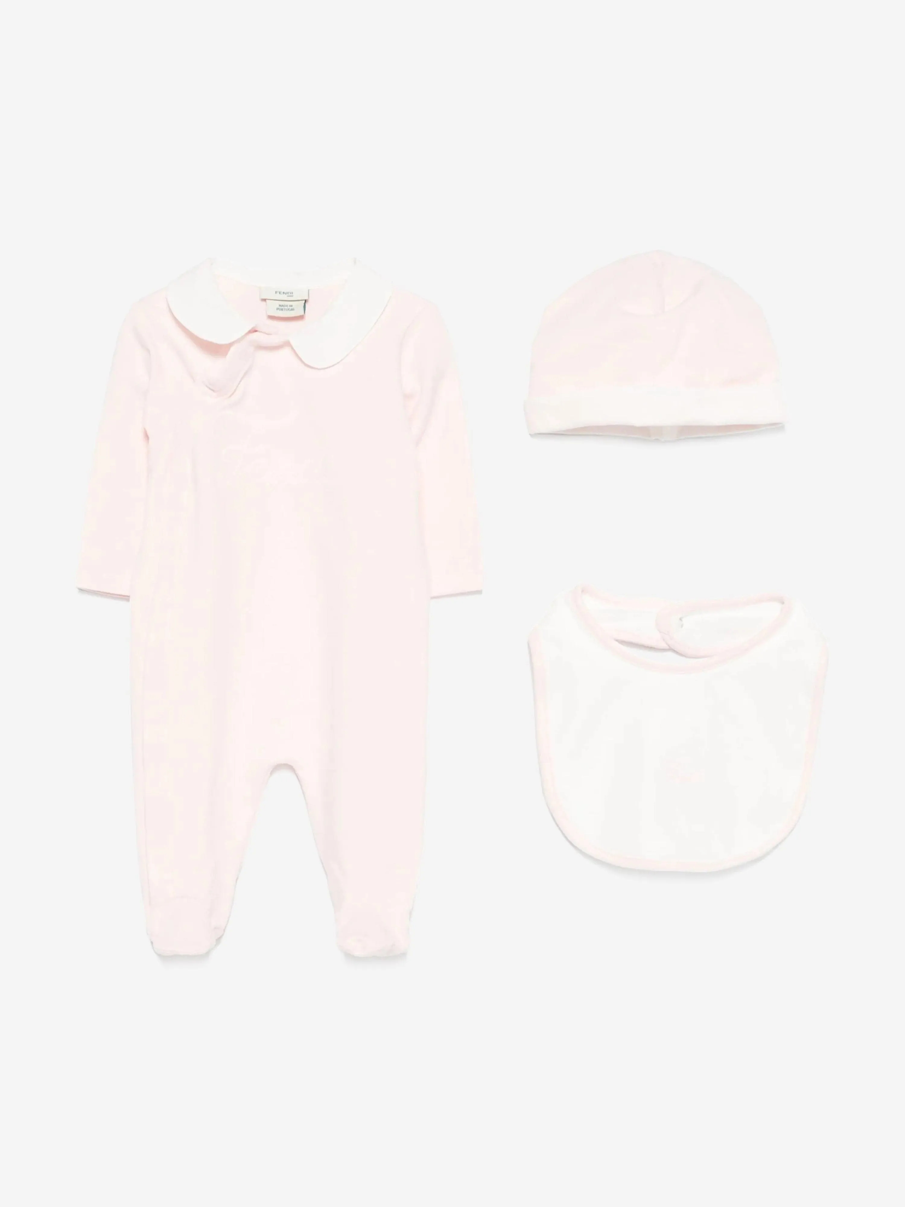 Baby Girls Logo Babygrow Set in Pink