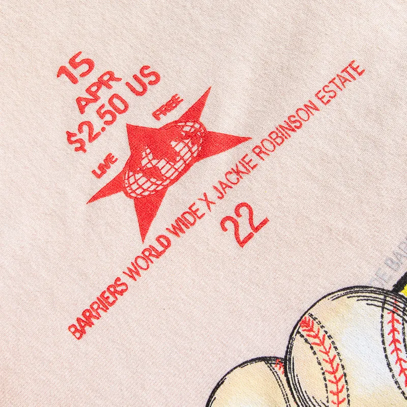 Barriers Worldwide Jackie Robinson Tee - Brown