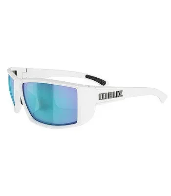 Bliz Drift Sport Sunglasses (Smoke Blue/Matte White)