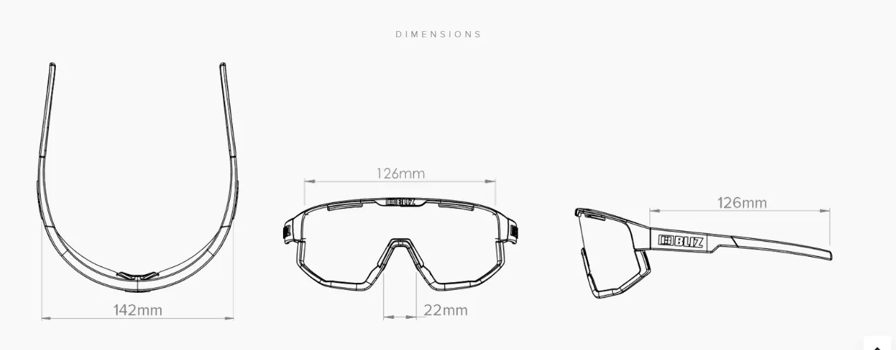 Bliz Fusion Sport Sunglasses (Smoke Blue/Matt Black)