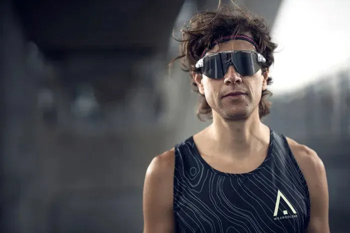 Bliz Matrix Sport Sunglasses (Smoke Blue/Transparent Ice)