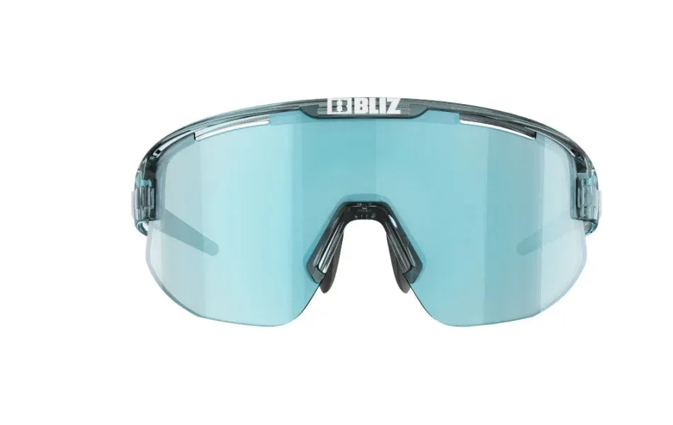 Bliz Matrix Sport Sunglasses (Smoke Blue/Transparent Ice)