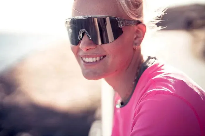 Bliz Matrix Sport Sunglasses (Smoke Blue/Transparent Ice)