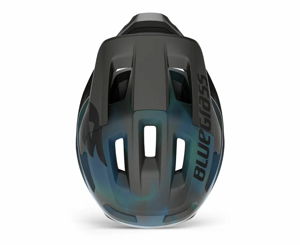 Bluegrass Vanguard Core MTB Cycling Helmet (Matt Blue Fluid)