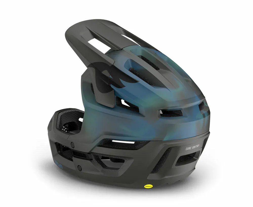 Bluegrass Vanguard Core MTB Cycling Helmet (Matt Blue Fluid)